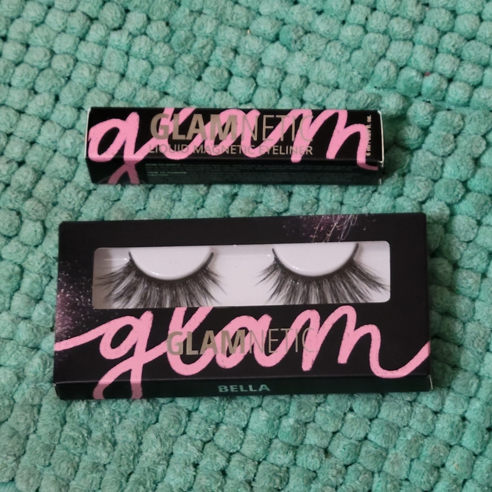 Glam magnetic lashes and glue